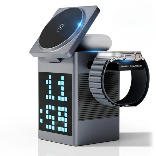 6 in 1 Magnetic Wireless Charger & Speaker - MOBICASE